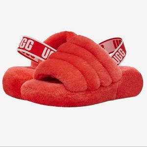 Ugg Fluffy Slides